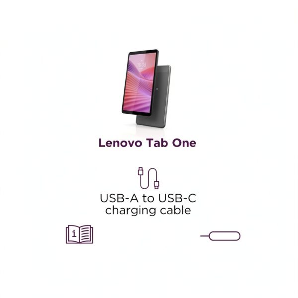 Lenovo Tab One 8.7 HD Tablet 4GB RAM 64GB Luna Grey-8