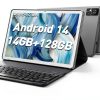Kimlok Android Tablet 10 Inch 14GB RAM 128GB Storage Silver-0