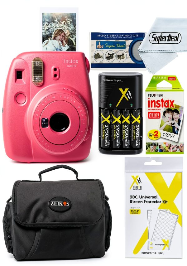 Fujifilm Instax Mini 9 Instant Camera Slim Design Selfie-0
