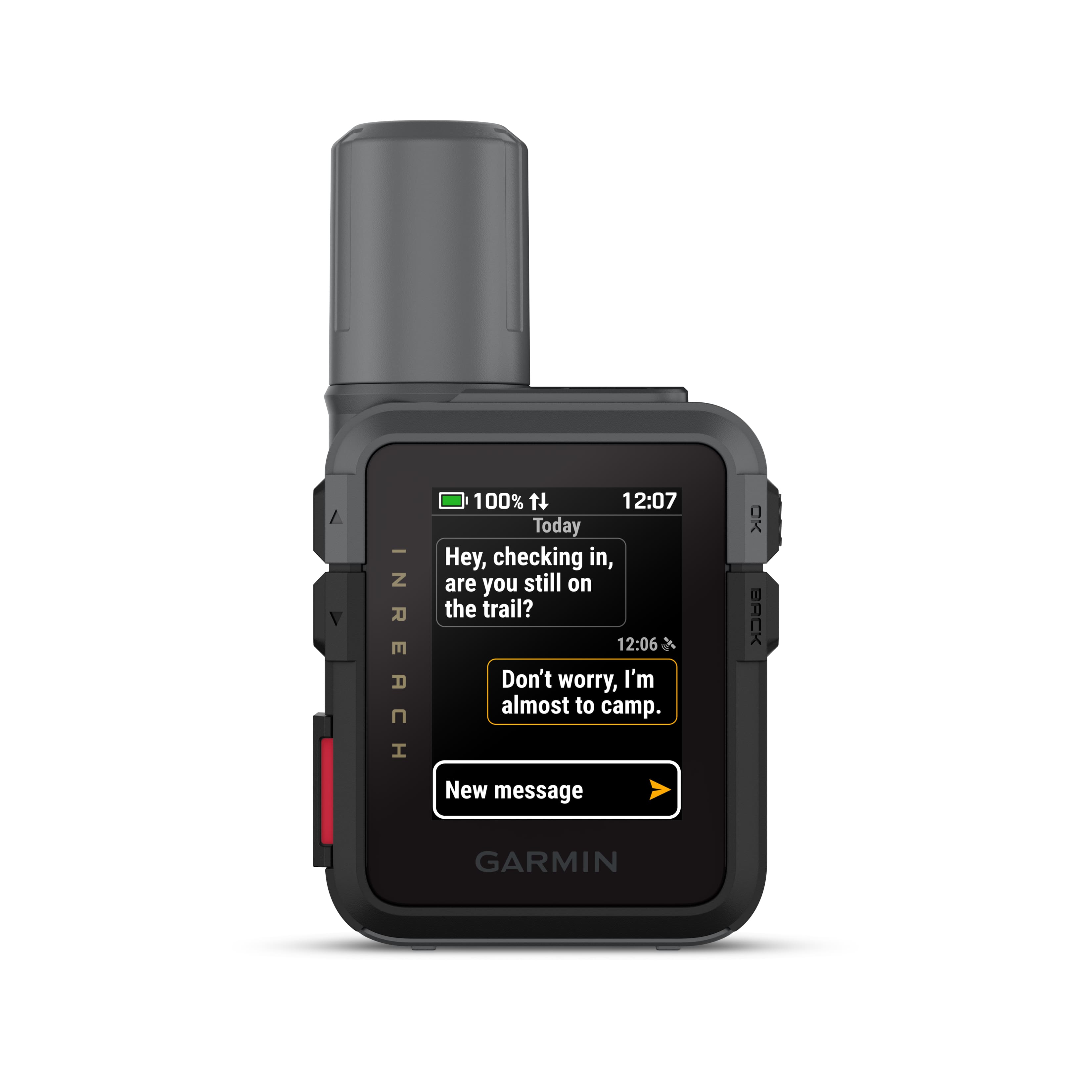 Garmin inReach Mini 3 displaying maps on its color touchscreen