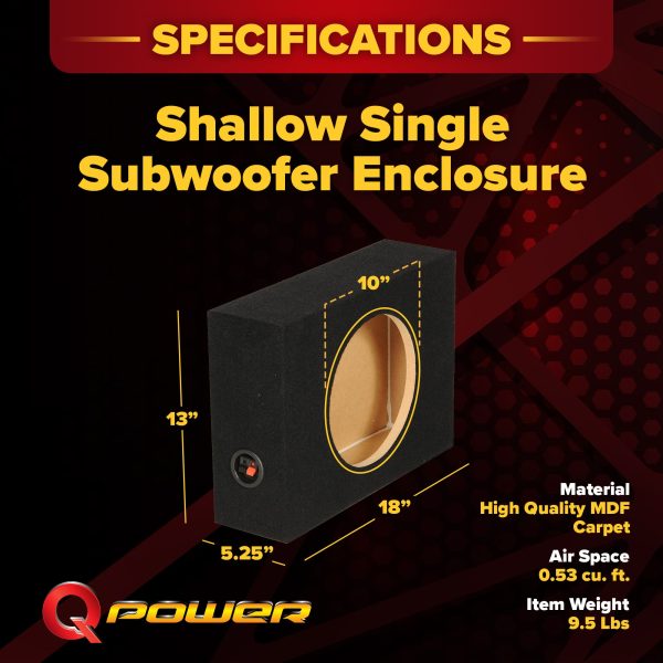 QPower 15 Inch Side Vented Kicker L7 Subwoofer Box-3