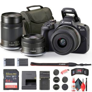 Canon EOS R50 Mirrorless Camera 24MP 4K Video Bundle-0