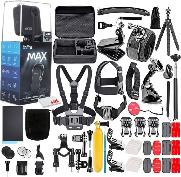 GoPro MAX 360 Action Camera Waterproof Bundle Accessory Kit-4