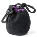 Neoprene Lens Pouch Black Purple Waterproof Camera Bag-0
