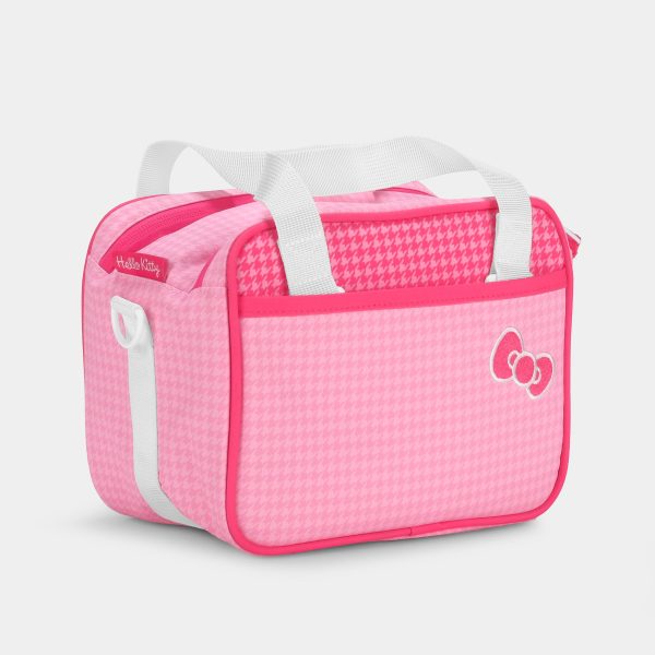 Hello Kitty Pink Camera Bag Houndstooth Design Polaroid 600-3