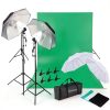 Kshioe 135W Photography Light Kit Studio Umbrellas Stands-0