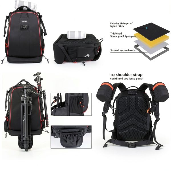 Neewer Pro Camera Backpack Waterproof DSLR Drone Bag-5