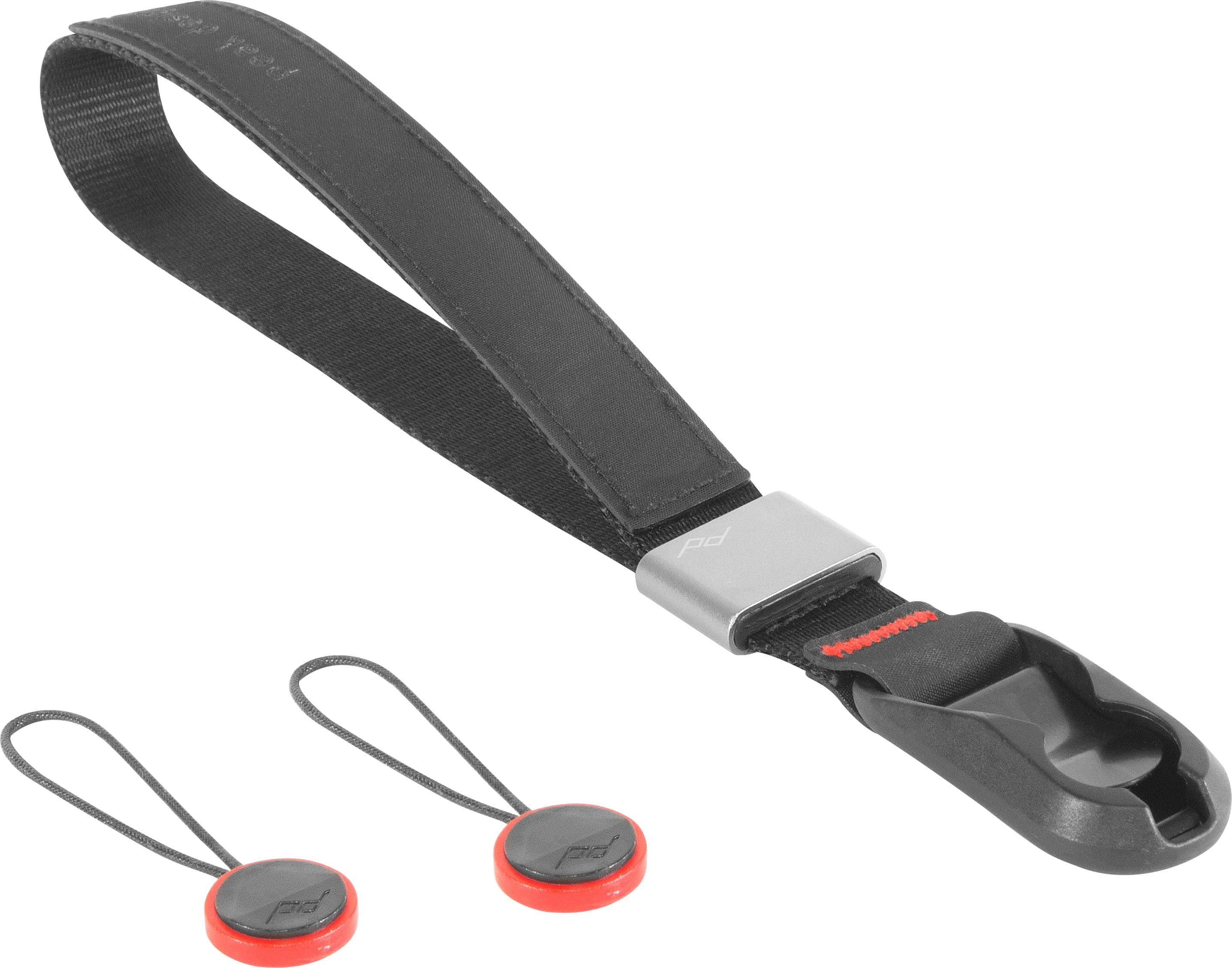 Cuff Camera Wrist Strap in use with a DSLR camera