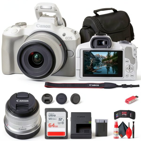 Canon EOS R50 Mirrorless Camera 24MP 4K Vlogging Kit-0