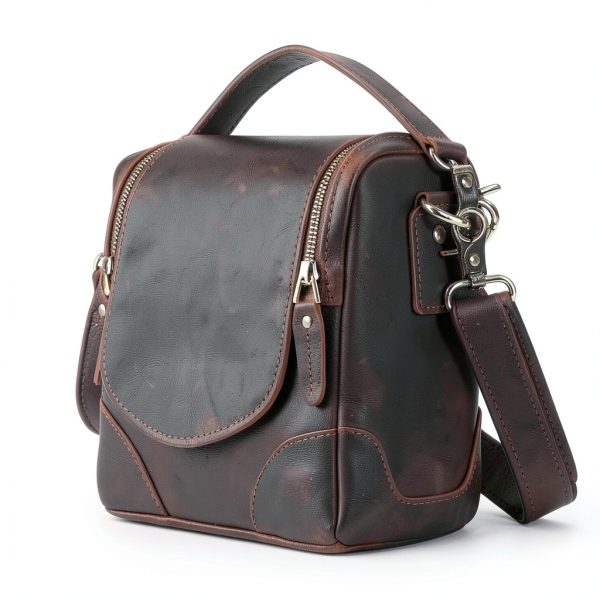 Calista Small Leather Camera Bag Full Grain Leather DSLR-1
