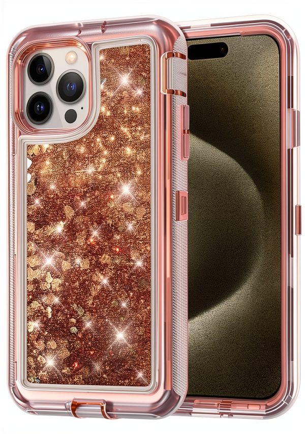 Entronix iPhone 15 Pro Case Glitter Protection Wireless-0