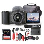 Sony ZV-E10 Mirrorless Camera Bundle 16-50mm Lens Black-0