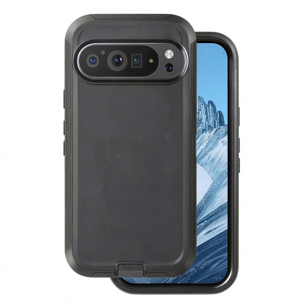 Entronix Heavy Duty Phone Case on Google Pixel 10 showing raised edges and port covers