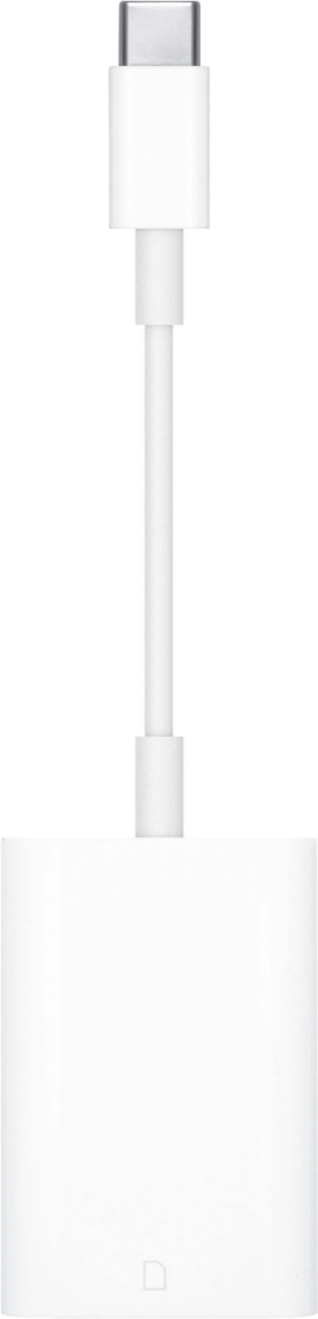 USB-C SD Card Reader connected to an iPad Pro on a desk