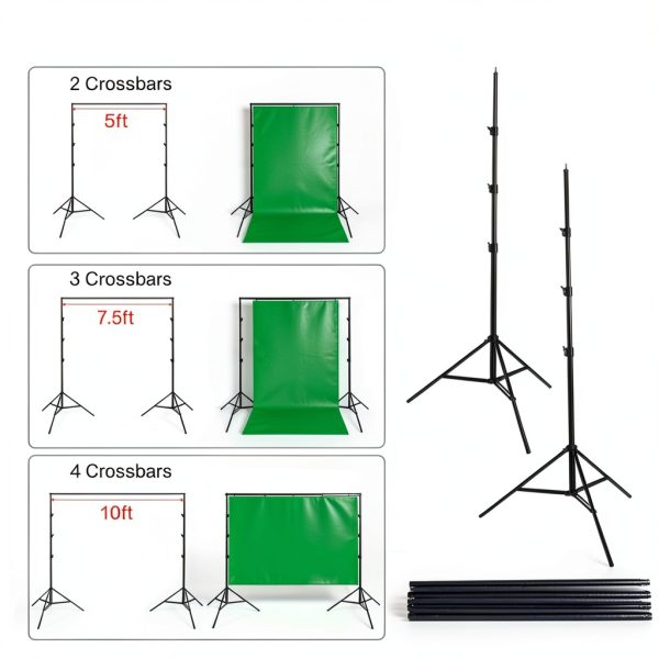 Kshioe 135W Photography Light Kit Studio Umbrellas Stands-2