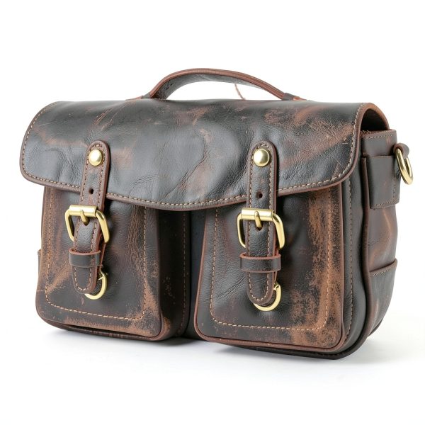 Faust Leather Camera Bag Full Grain Leather Handcrafted DSLR-2