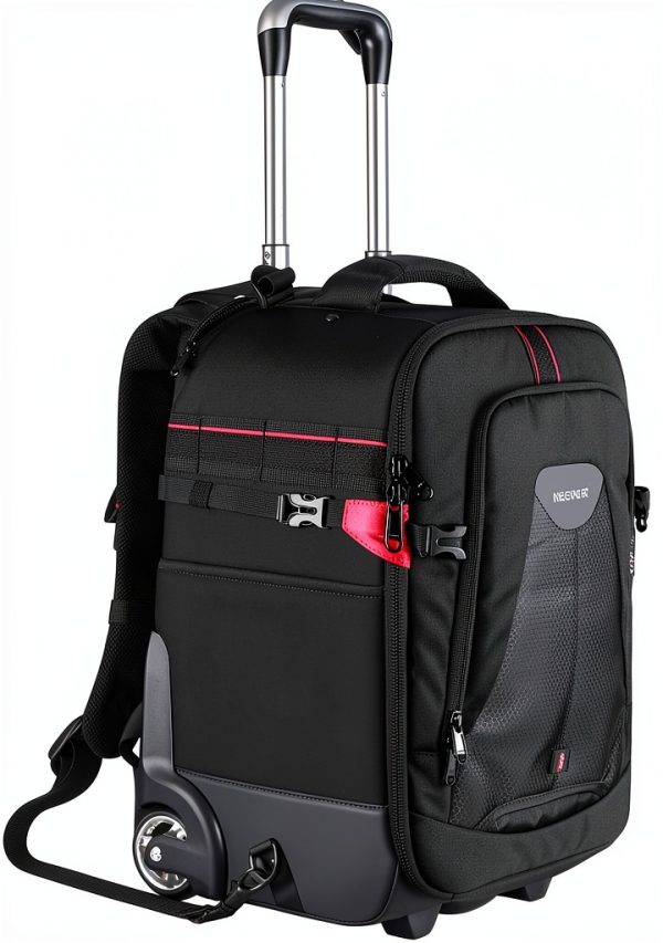 Neewer Rolling Camera Backpack Trolley Case Anti Shock-3