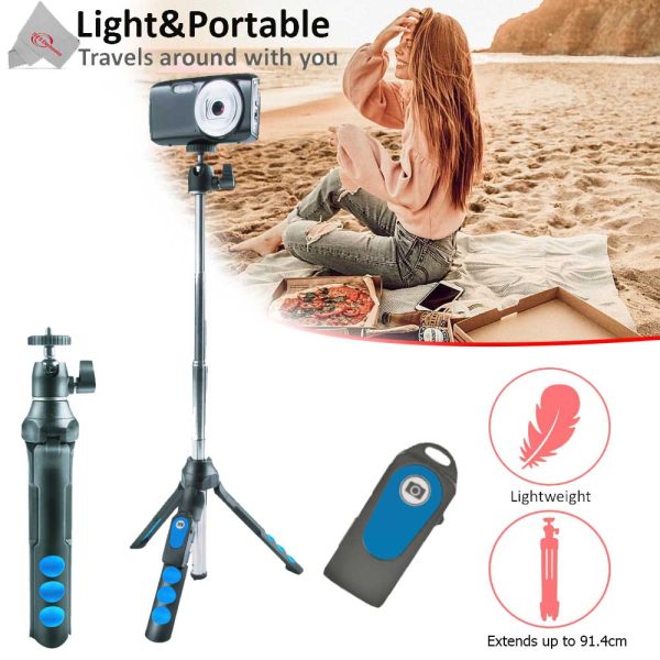Vivitar Foldable Pocket Tripod with Wireless Remote for-1