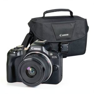 Canon EOS R50 Mirrorless Camera Kit 18-45mm Lens Bag-0