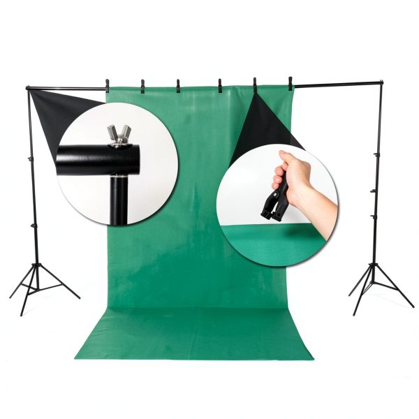 Kshioe 135W Photography Light Kit Studio Umbrellas Stands-3