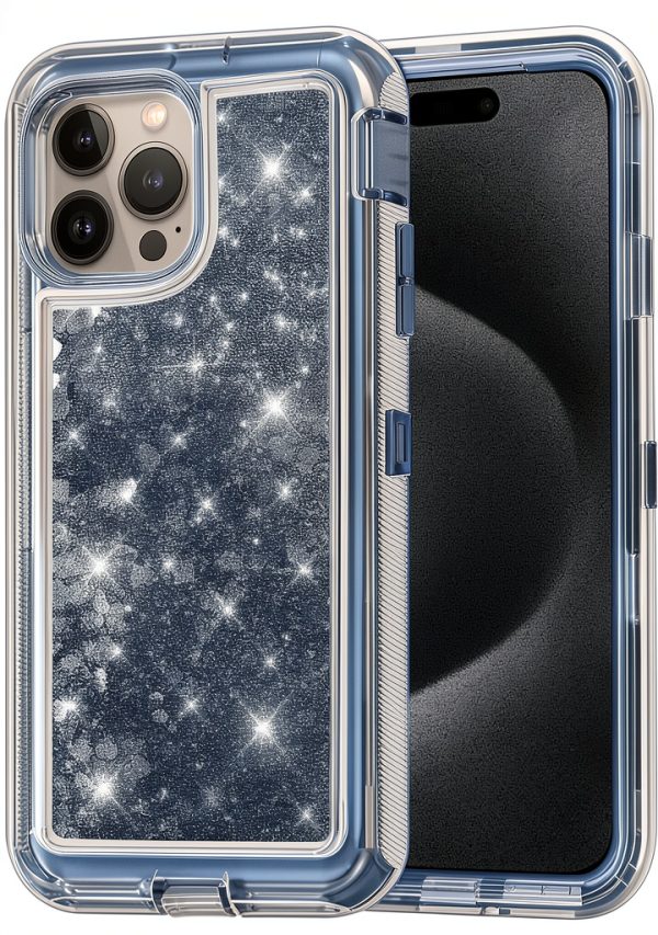 Entronix Glitter Case iPhone 15 Pro Heavy Duty Protection-0