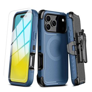 Pavo iPhone 17 Case Dual Layer Protection Detachable Holster-0