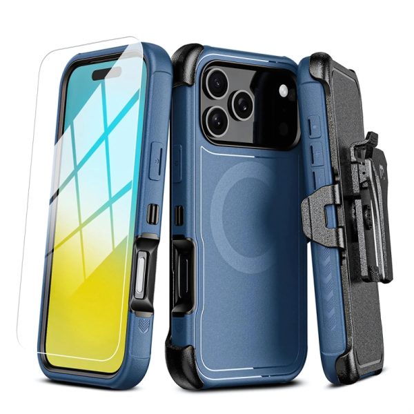 Pavo iPhone 17 Case Dual Layer Protection Detachable Holster-0