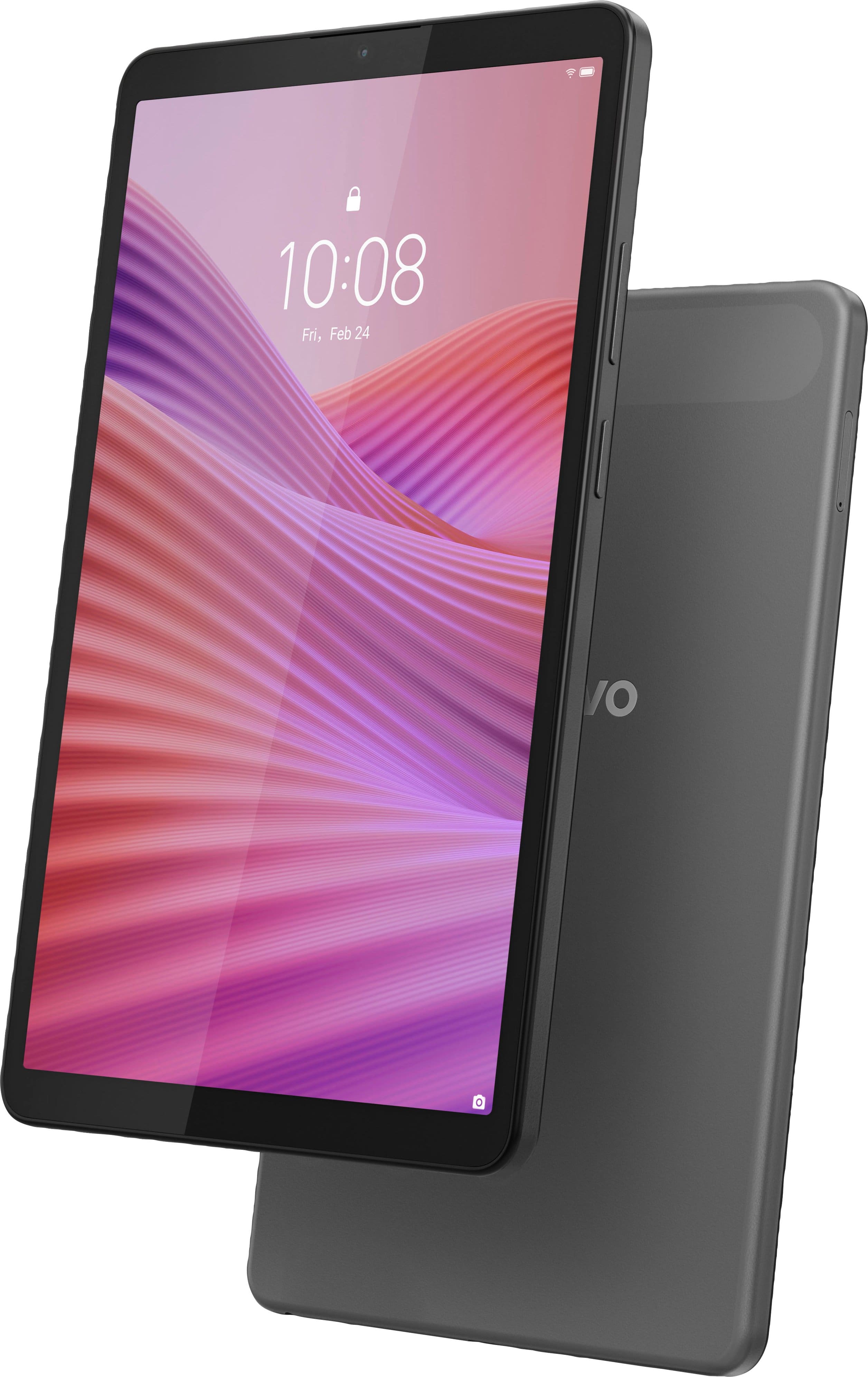 Lenovo Tab One 8.7 HD tablet displaying a video on its screen