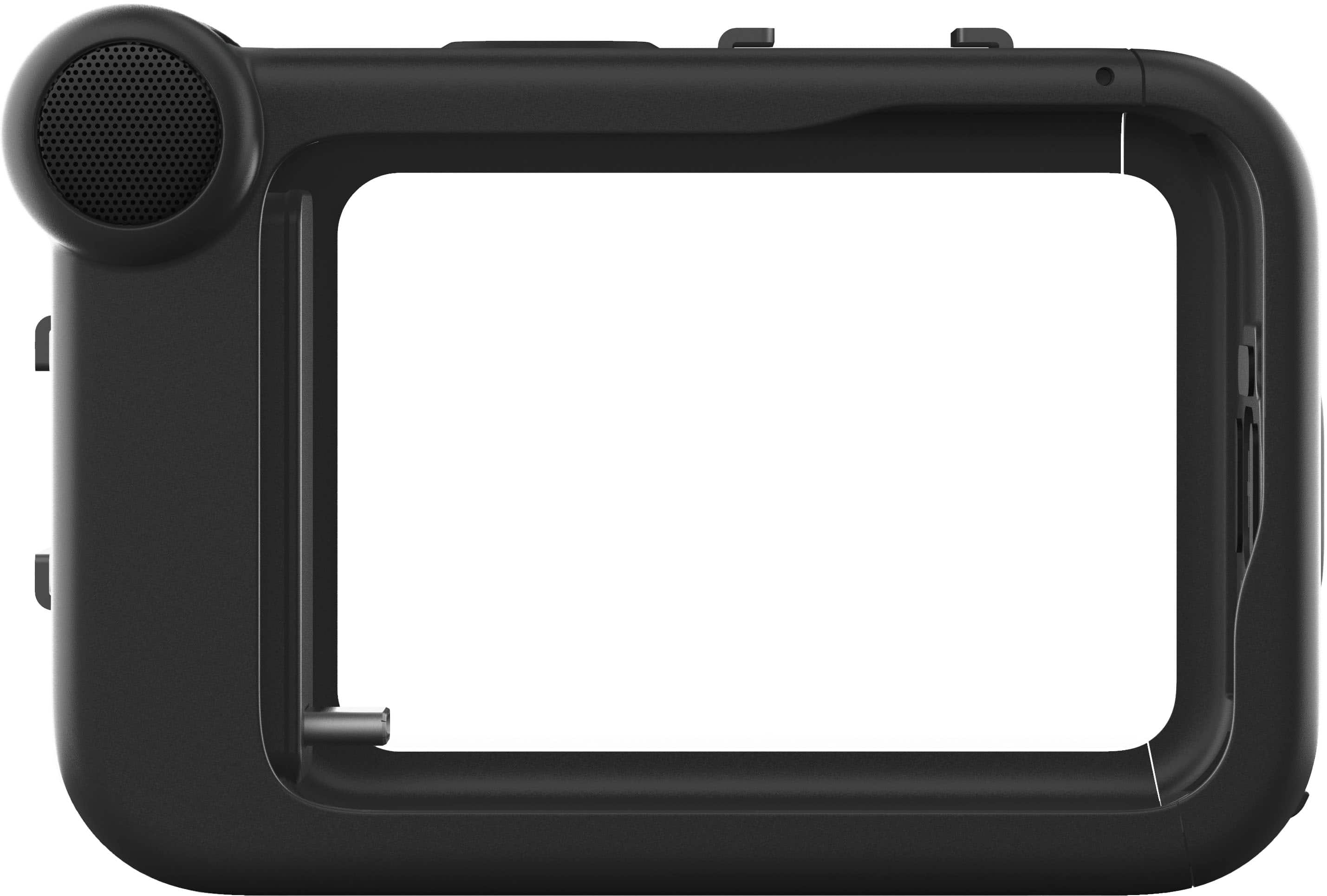 GoPro Media Mod attached to HERO12 Black camera showing charging ports