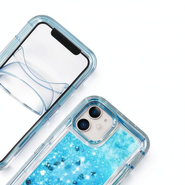 Entronix iPhone 15 Pro Glitter Case Heavy Duty Protection-3