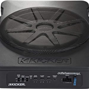 KICKER Hideaway 10 Compact Powered Subwoofer Black-0