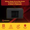 Q Power QBOMB12VLSQ 12 Inch Ported Speaker Box MDF-4