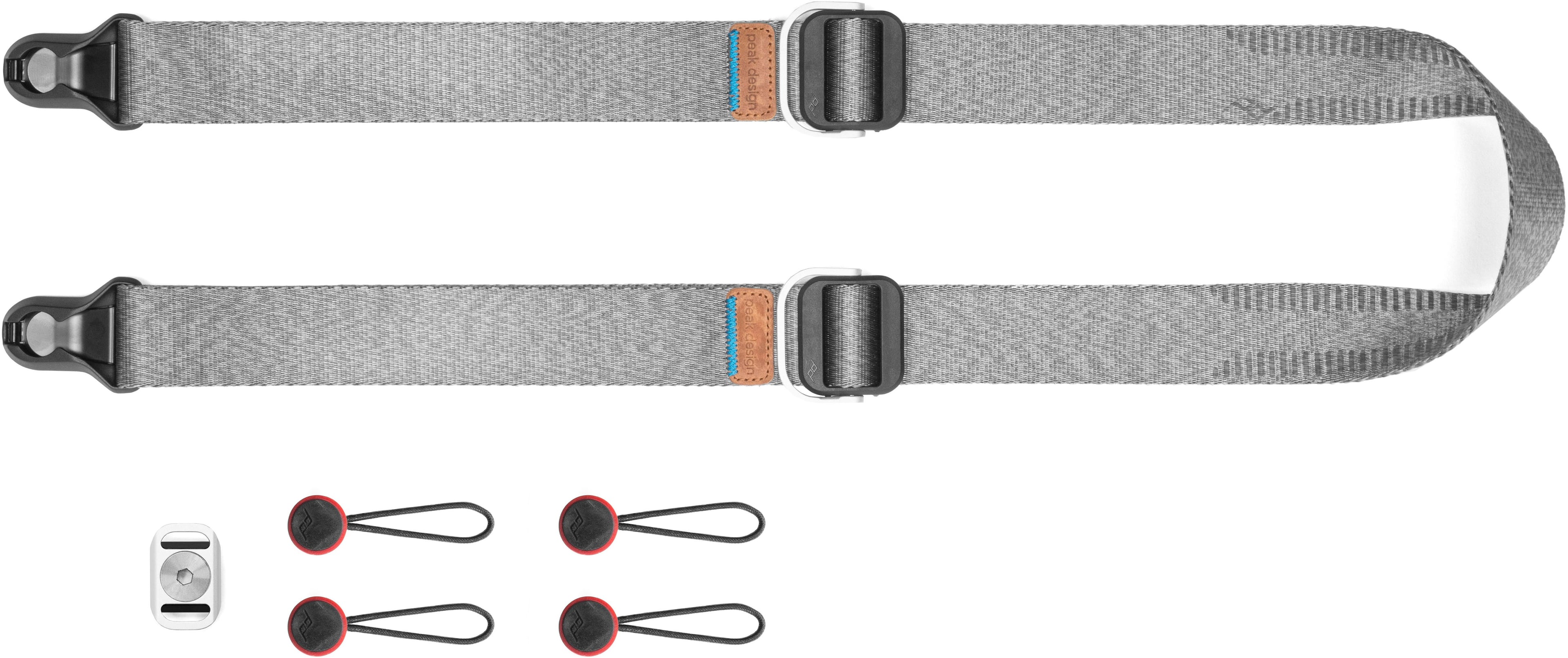 Peak Design Slide Lite Camera Strap Adjustable Durable shown in multiple carrying positions on a photographer