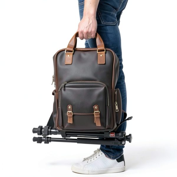 Gaetano Large Leather Backpack Camera Bag Photographers-10