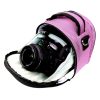 Pink DSLR Camera Bag Water Resistant Nylon Shoulder Bag-2