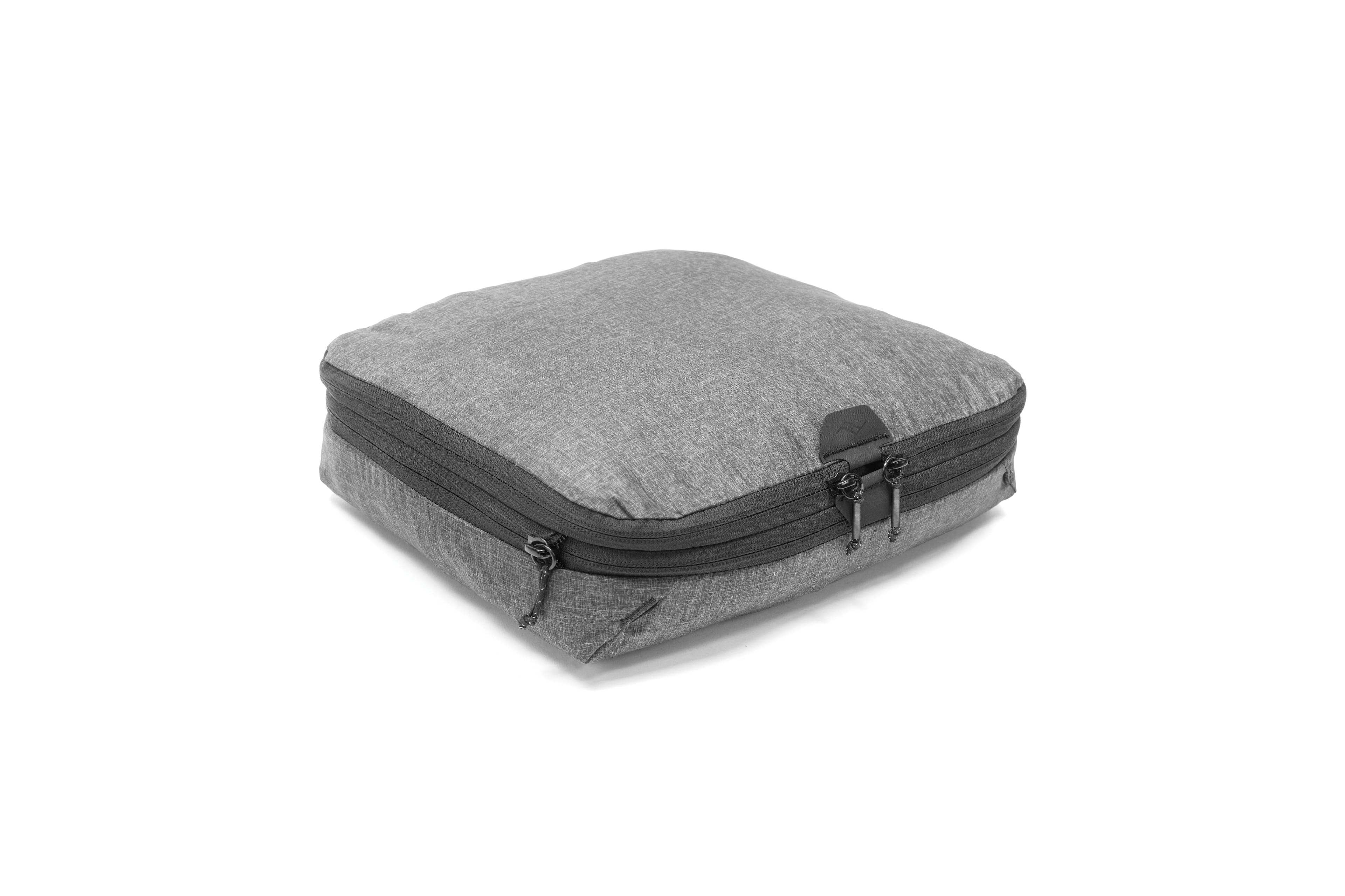 Peak Design Packing Cubes showing UltraZip and internal divider in use