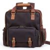Gaetano Large Leather Backpack Camera Bag Photographers-8