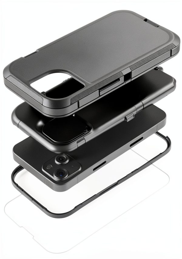 Entronix iPhone 15 Case Screen Protector Heavy Duty Bundle-3