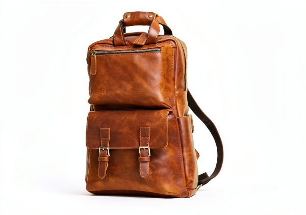 MANN Bag Leather Camera Backpack Quick Access Compartment-5