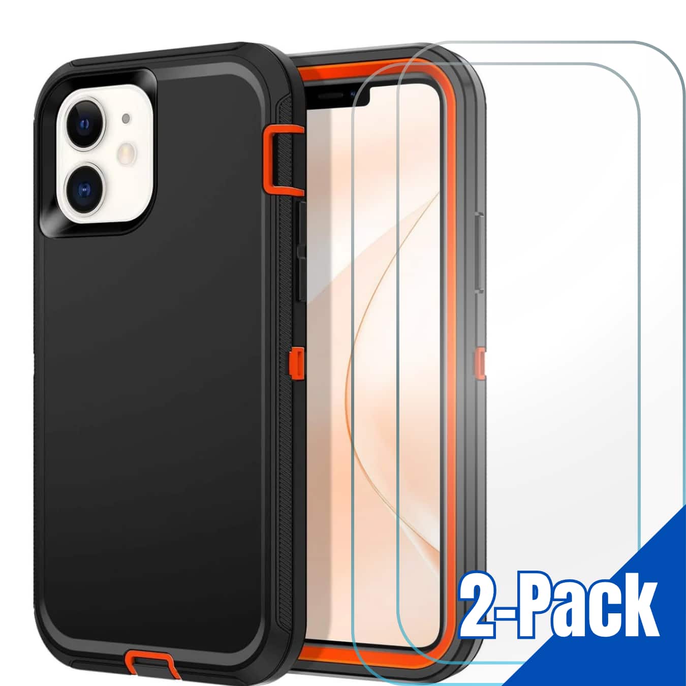 'Entronix iPhone 11 case and screen protectors displayed on a table'
