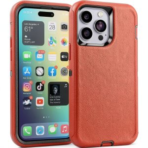 Entronix iPhone 14 Pro Max Case Red Protective Armor Design-0
