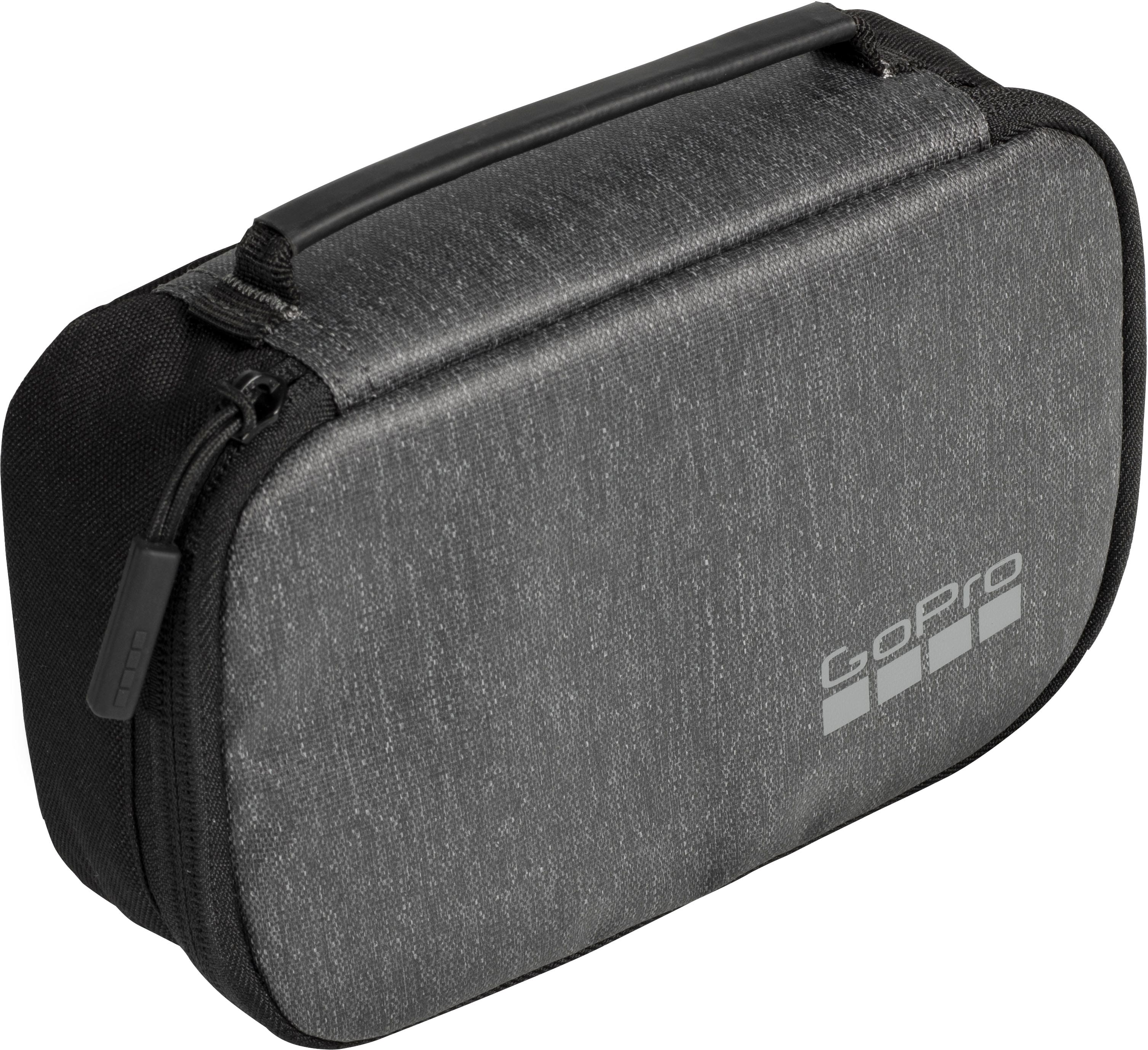 Casey LITE GoPro case open showing padded interior and accessory pocket