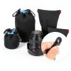 Neoprene Lens Pouch Black Purple Waterproof Camera Bag-4