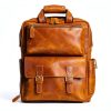 MANN Bag Leather Camera Backpack Quick Access Compartment-3