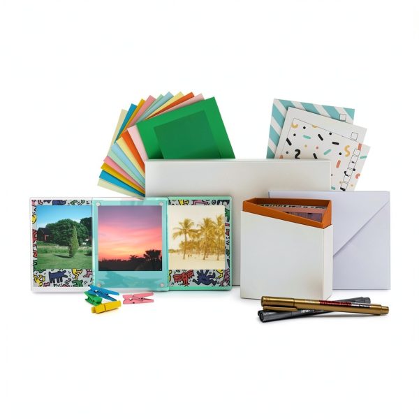Magnetic Photo Postcard Kit Instax Mini Square Polaroid GO-0