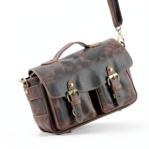 Faust Leather Camera Bag Full Grain Leather Handcrafted DSLR-0