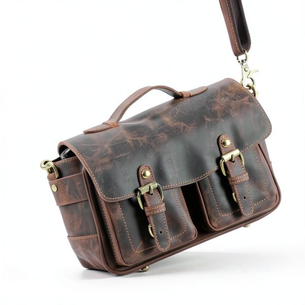 Faust Leather Camera Bag Full Grain Leather Handcrafted DSLR-0
