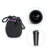 Neoprene Lens Pouch Black Purple Waterproof Camera Bag-5