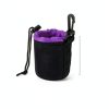 Neoprene Lens Pouch Black Purple Waterproof Camera Bag-1