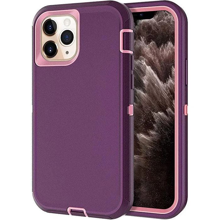 Entronix Heavy Duty Case installed on iPhone 11 Pro Max showing raised edges and port covers